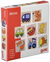 Goki 56698 - Memospiel Mein Erstes Memo Aus Holz, Erinnerungsspiel K (Us Import)
