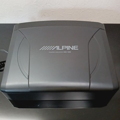 Alpine SWE-1200 Powered Car Subwoofer Built-in Amp 150W RMS JDM