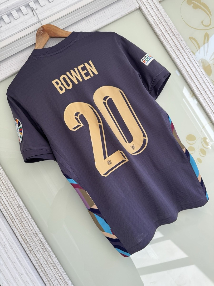Bowen #20 England 2024-2025 Euro Away Soccer Jersey Football Kit