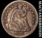 1856 Seated Liberty Half Dime - Scarce  Better Date  No Reserve  #J7906