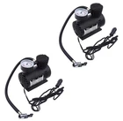 PORTABLE 12V  CAR AUTO 12 VOLT TIRE INFLATOR AIR FILLER  COMPRESSER PUMP 2 Pack