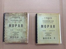 Mopar Used Original Chrysler Looseleaf 1969 Passenger Car Parts Book Revised Mopar Used Original Chrysler Looseleaf 1969 Passenger Car Parts Book Revised
