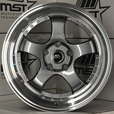 Staggered 5x114.3 18x8.5 18x9.5 20 Mst Mt07 Gray 5 Spokes Machine Lip Wheels