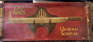 Lord Of The Rings Uruk-Hai Scimitar Sword Bu United Cutlery UC1309 NIB 1st Ed.
