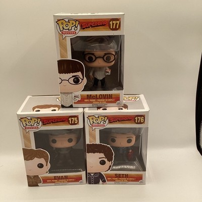 Not Mint! Super Bad Funko Complete Set 175 176 177 Evan Seth Mclovin see Photos