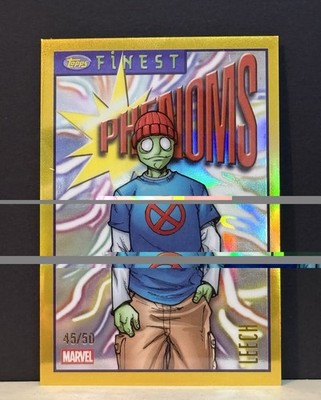 2026 Topps Finest Marvel Fantastic 4 Leech Tribute To Finest Gold Phantoms /50