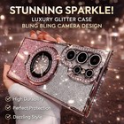 For Samsung Galaxy A57 A37 A17 5G Shockproof Kickstand Girl Glitter Diamond Case