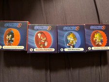 Lot of 4 2024 McDonalds SONIC 3 Happy Meal Toys New in Box