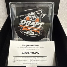 Jared McCann Fanatics Under Wraps Auto Puck 2...