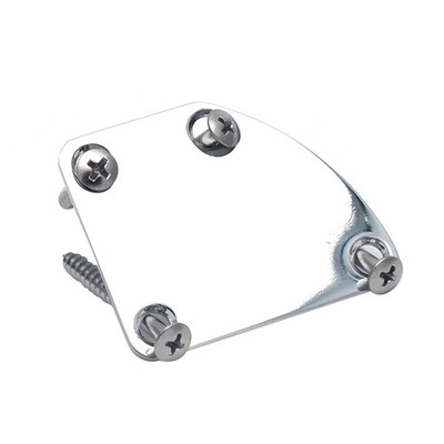 Silver Electric Guitar Neck Plate Cutaway Neck Joint Plate For Strat Tele Bass a