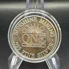 Vintage 1984 Sunshine Mining 1 oz .999 Fine Silver Round Eagle & Sun