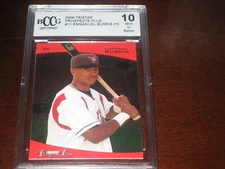 2006 TRISTAR EMMANUEL BURRIS ROOKIE CARD BCCG 10 MINT
