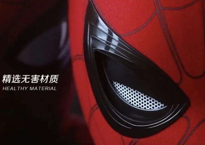 Máscara de Spider-Man Moving Arachno Ojos Control de barbilla Ojos Casco Máscaras Accesorios Regalo Foto 2 de 4