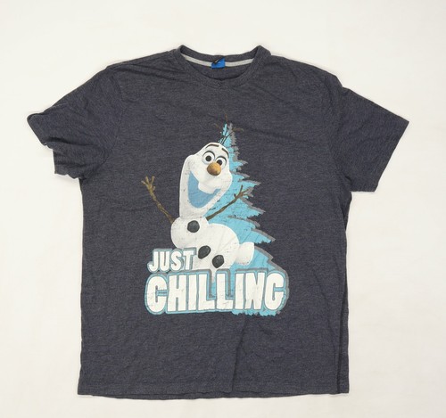Asda Mens Blue Knit T-Shirt Size XL 
