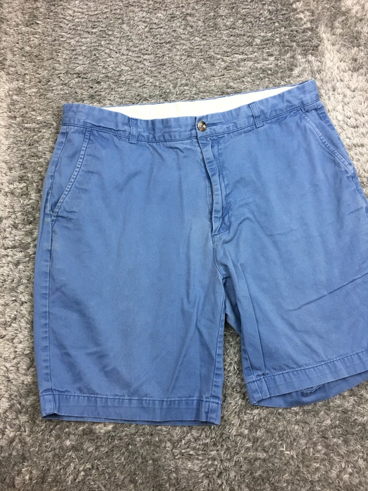 Шорты хаки повседневные Roundtreee & Yorke мужские размер 38 синие саржа чино - Изображение 3 из 4