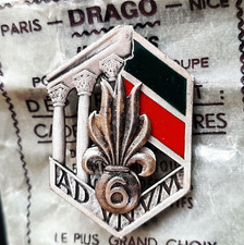 Insigne 6° REI WWII Levant Syrie Liban LÉGION ÉTRANGÈRE Retirage DRAGO FFL BADGE