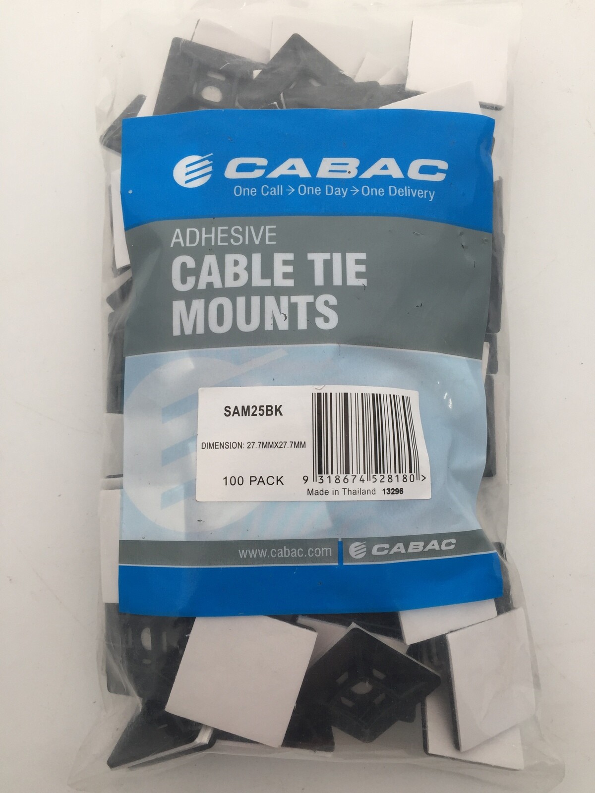 CABAC Self Adhesive Mount 30mm UV Black SAM25BK for sale online | eBay ...