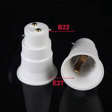 LED Light Bulb B22 to E27 Socket Converter Screw Bayonet Adapter Lamp Holder Lot