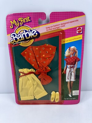 Vintage 1983 Barbie 4872 My First Clothing Set Red White | eBay