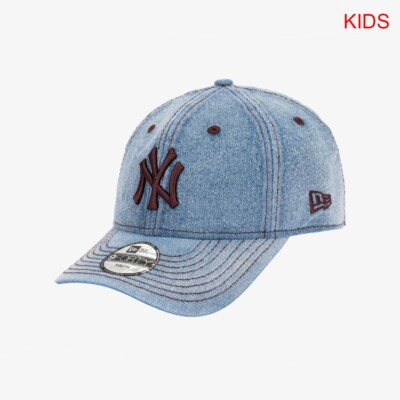 [KIDS]New Era 2025 MLB New York Yankees Denim Series Unstructured Ball Cap