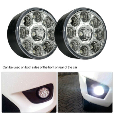 2x 9W 9 Auto LED Tagfahrleuchten Lampe Tagfahrlicht DRL Weiß Driving Fog Lampen