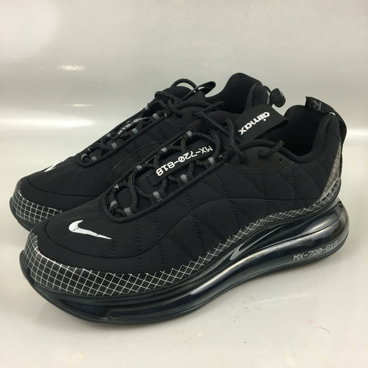 Nike Air Max MX 720-818 Black Silver Shoes CI3871 001 Men