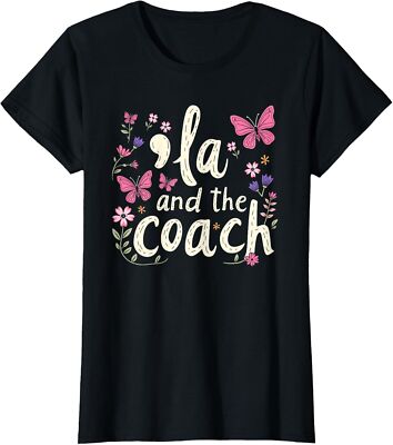 Comma La And The Coach 2024 Election Kamala Harris Ladies' Crewneck T-Shirt