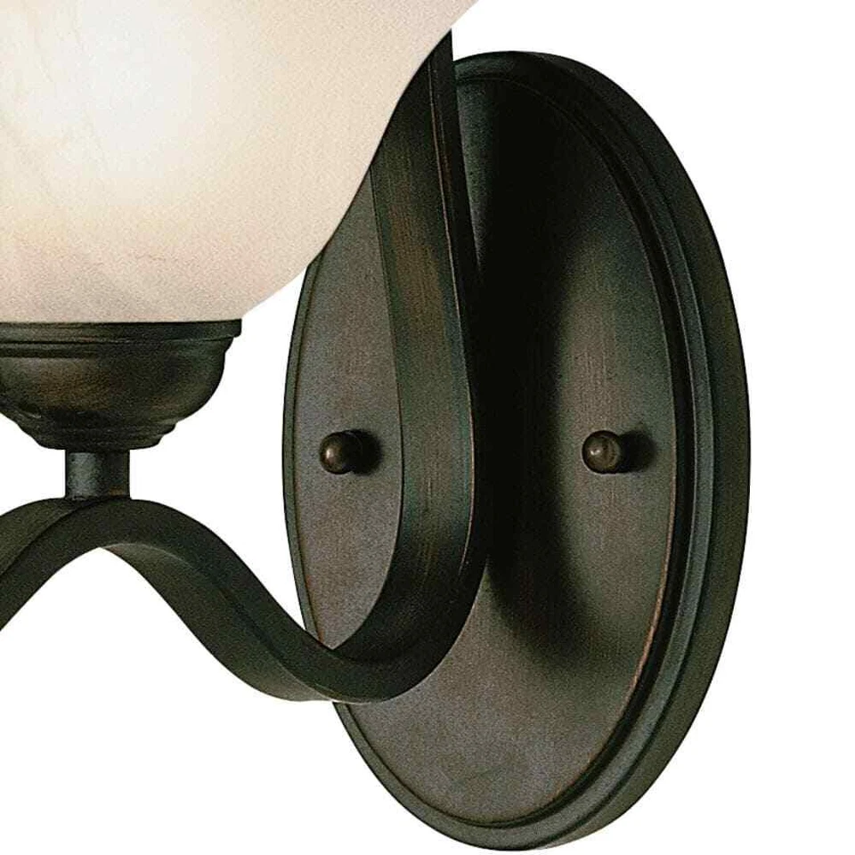 Aplique de pared interior Bel Air Lighting Hollylope 1 luz bronce Foto 4 de 4