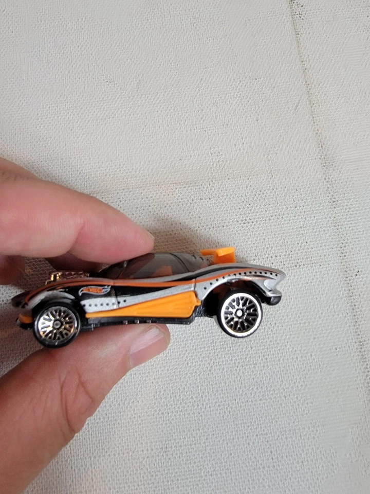 Vintage 1990s Diecast Toy Hot Wheels Black Orange 1991 Sanders Mattel - Image 3 of 4