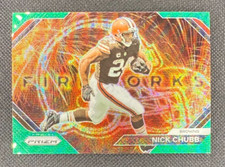 2023 Panini Prizm - Fireworks Nick Chubb #F-13 Green Wave Prizm