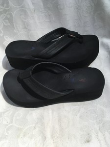 rainbow wedge thong sandal