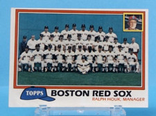 1981 Topps #662 - Boston Red Sox Team - Ralph Houk Manager - Excellent