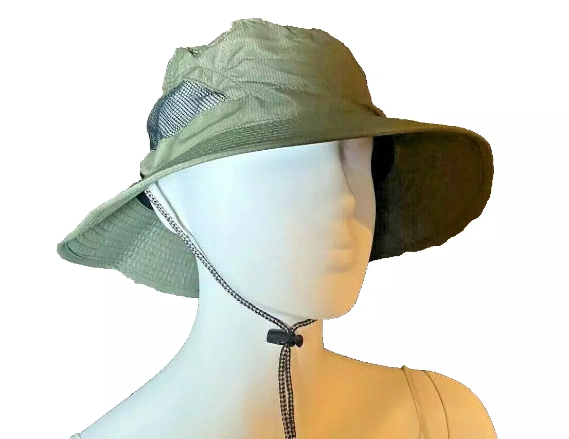 Goodfellow & Co Bucket Mesh Hole/Vent Olive Green Outdoor Fishing Hat M/L