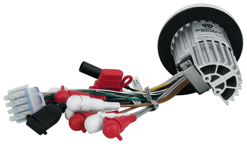 Rockville RGHR2 Marine Gauge Hole Receiver w Bluetooth USB, Radio + Wired Remote - Image 4 of 4