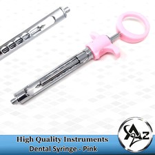 Dental Auto Passive Syringe Self-Aspirating Anesthetic 1.8ml Pink Light Weight