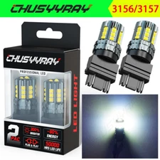 2x 3157 3156 LED Reverse Backup Light Bulbs 6000K for 1998-2004 Nissan Frontier