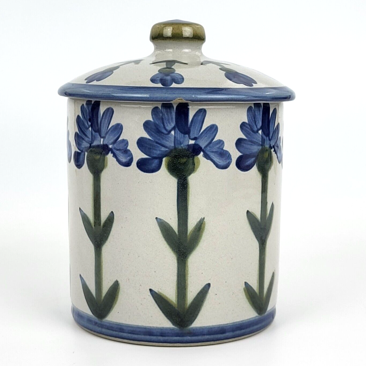 Vtg - Louisville Stoneware Bachelor Button Cornflower 5.75