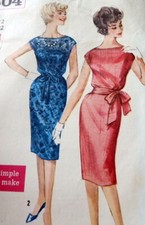 LOVELY VTG 1960s DRESS Sewing Pattern 12/32