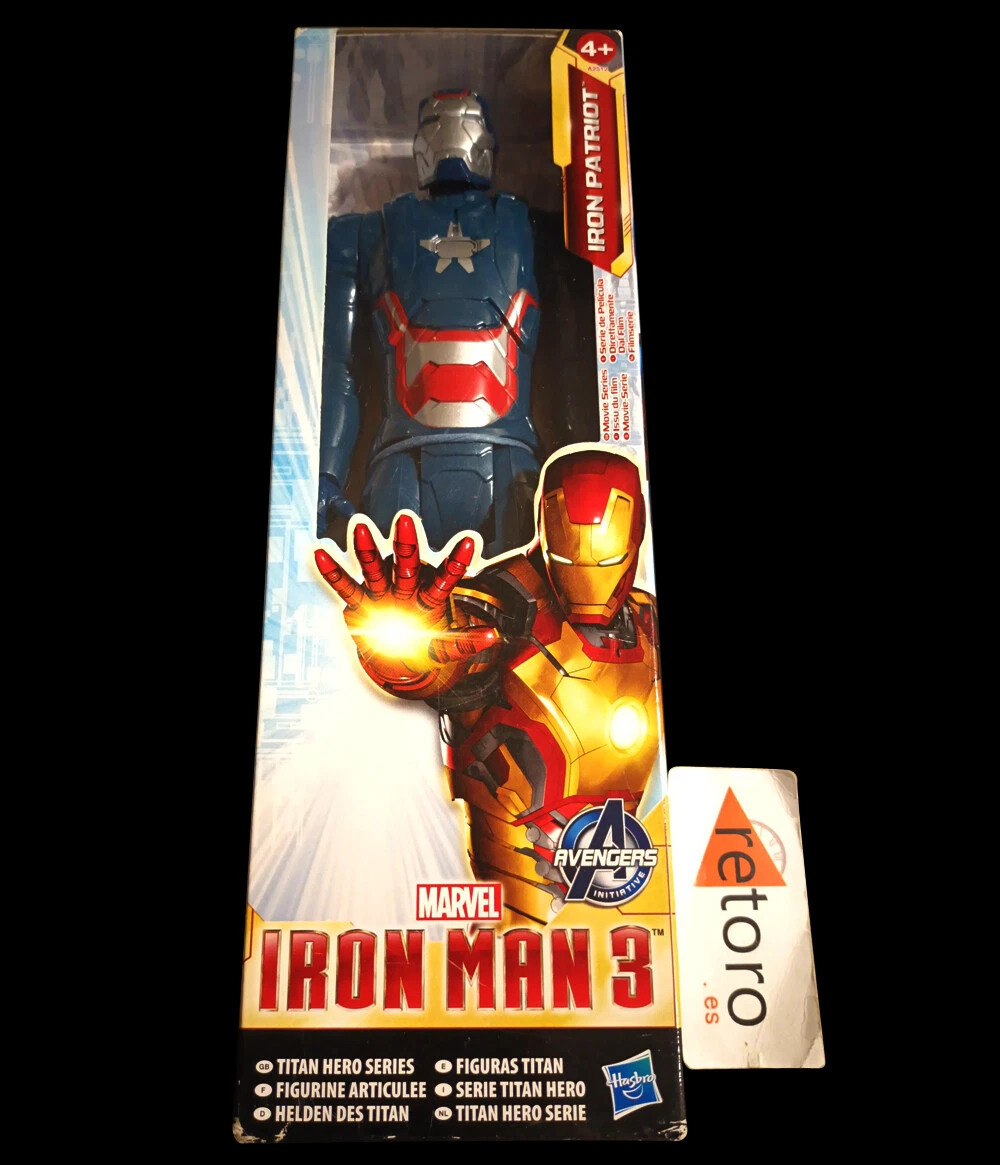 IRON MAN 3 IRON PATRIOT Titan Hero Avengers LOS VENGADORES Marvel Hasbro New