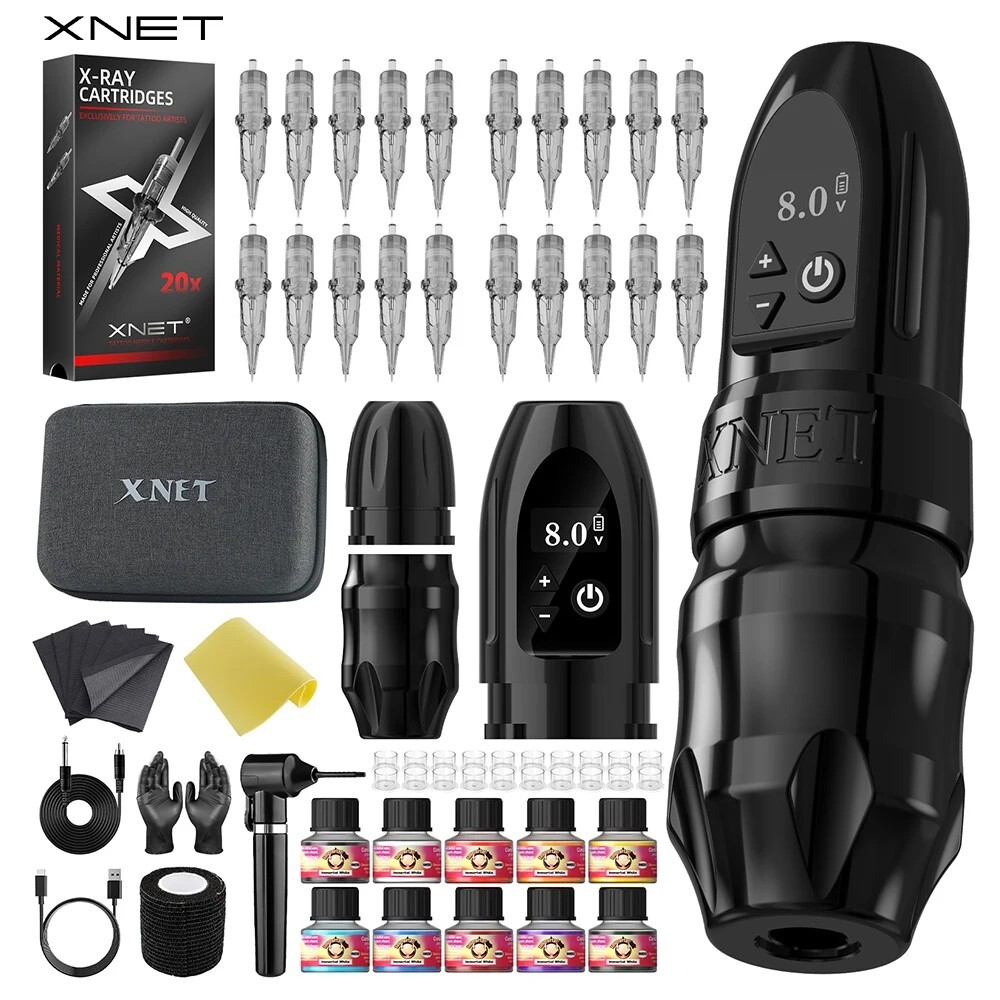 XNET Titan Wireless Tattoo Machine Kit Ink Shaker Tattoo Beginner