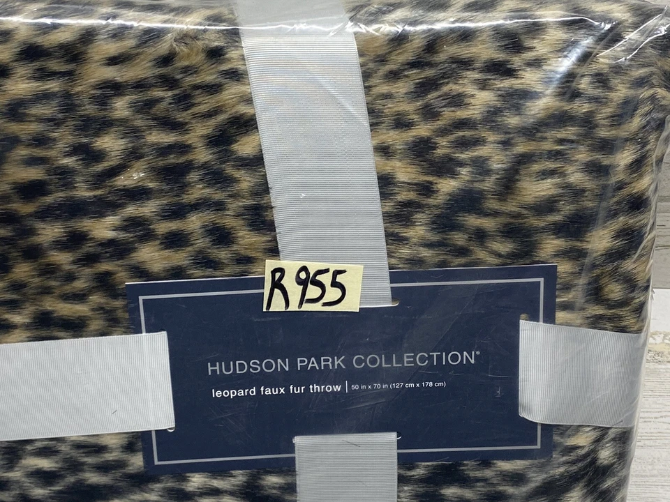 Hudson Park коллекции леопард искусственного меха бросить 50 «x 60» новый - Изображение 3 из 4