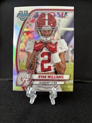 Ryan Williams 2024 Bowman University Chrome Refractor 1st Bowman #53 Alabama