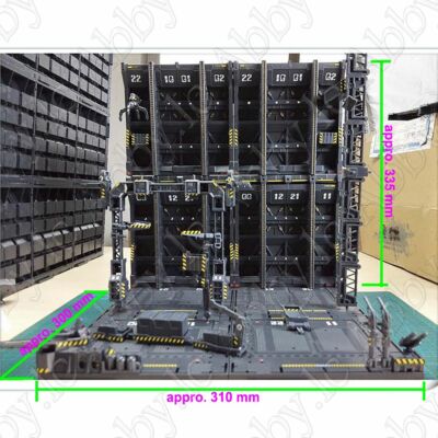 4x MECHANICAL CHAIN ACTION BASE Machine Nest for RE MG 1/100 Model Figure+Decals