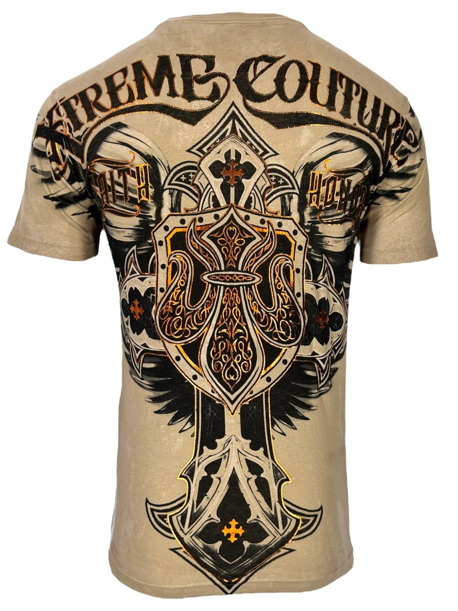 Xtreme Couture by Affliction Dark Doman - Maglietta da uomo, Rosso, S