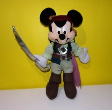 Plush Mickey Mouse Jack Sparrow Pirates of the Caribbean Disney Parks 11"