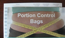 Portion Control Bags Calorie Chart for 100 Calorie Snacks Dieter Diet Hack Aid