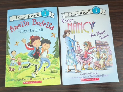 Lot of 2 Children's Books, I Can Read, Beginning Reading 1, Fancy Nancy, Amelia