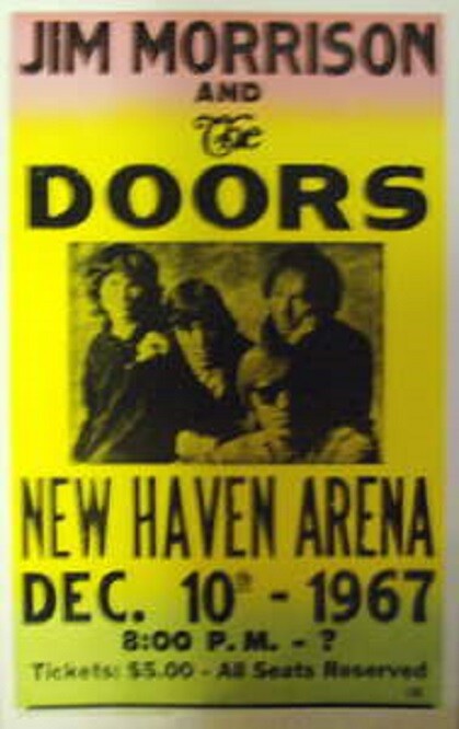 Jim Morrison Doors Concert Poster New Haven Arena 1967 14