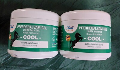 2x 500 ml eco med Pferdebalsam Gel Feuchtigkeit Menthol NEU