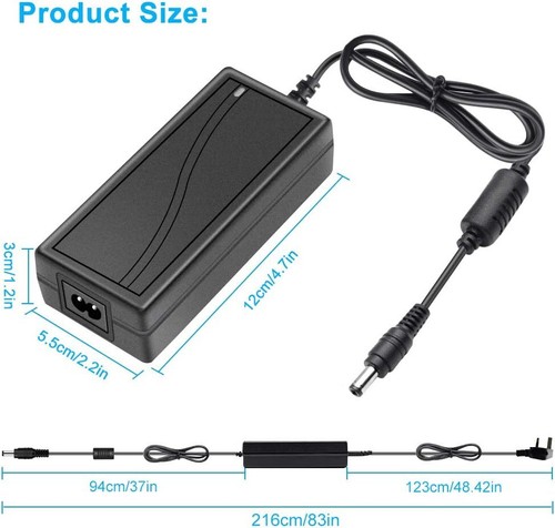 12V 3A 36W LED Power Supply 100-240V AC to 12V 3Amp DC Power Adapter Low Voltage - Picture 3 of 9